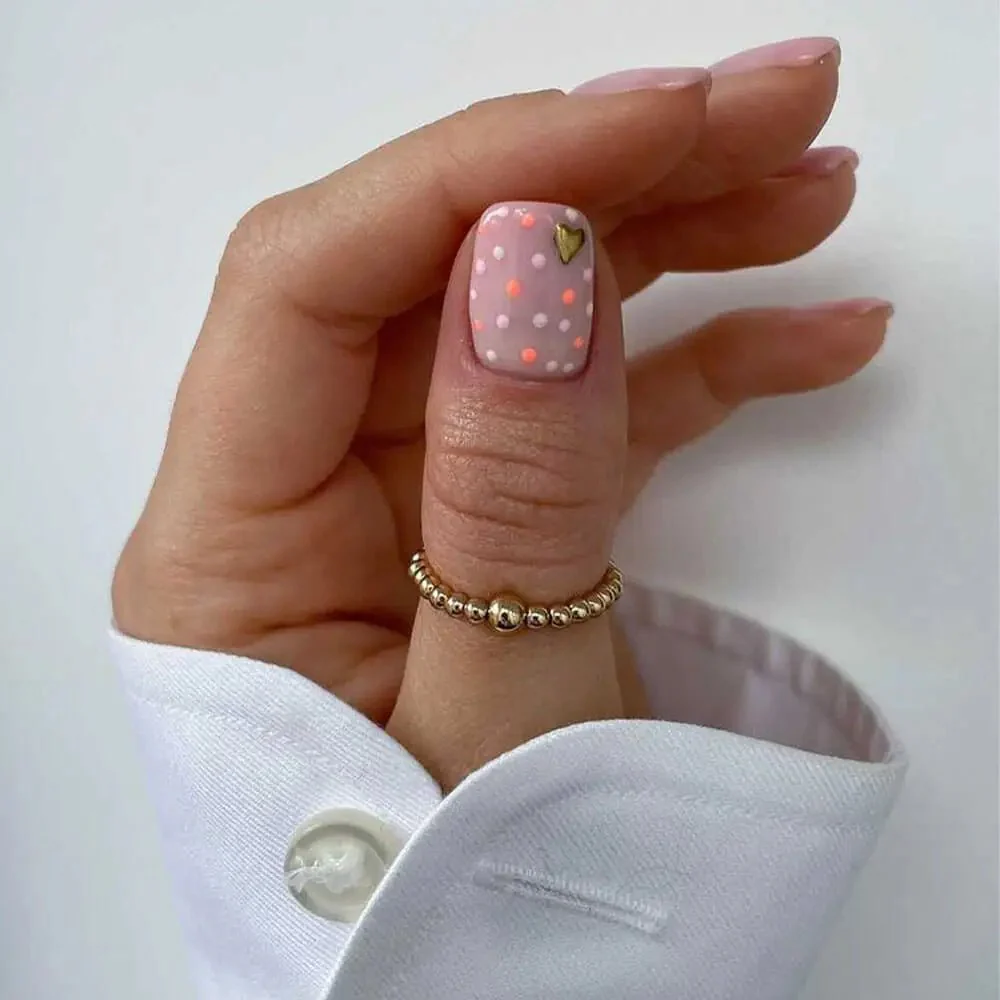 ChloBo Gold Plain Mini Ball Ring - Image 4