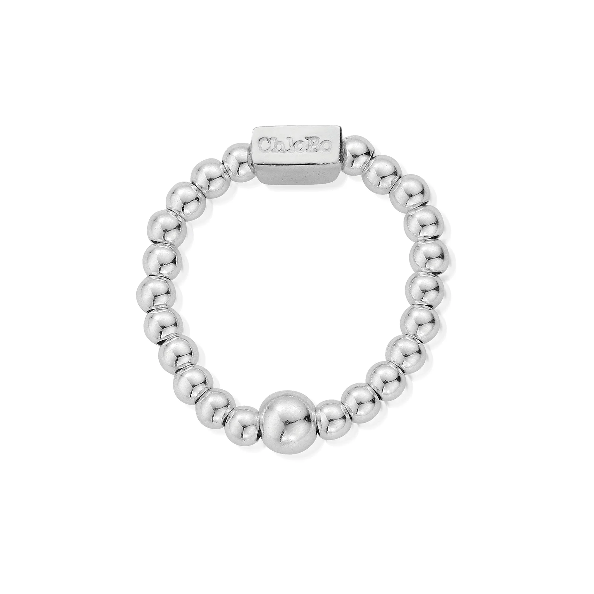 ChloBo Silver Mini Ball Ring
