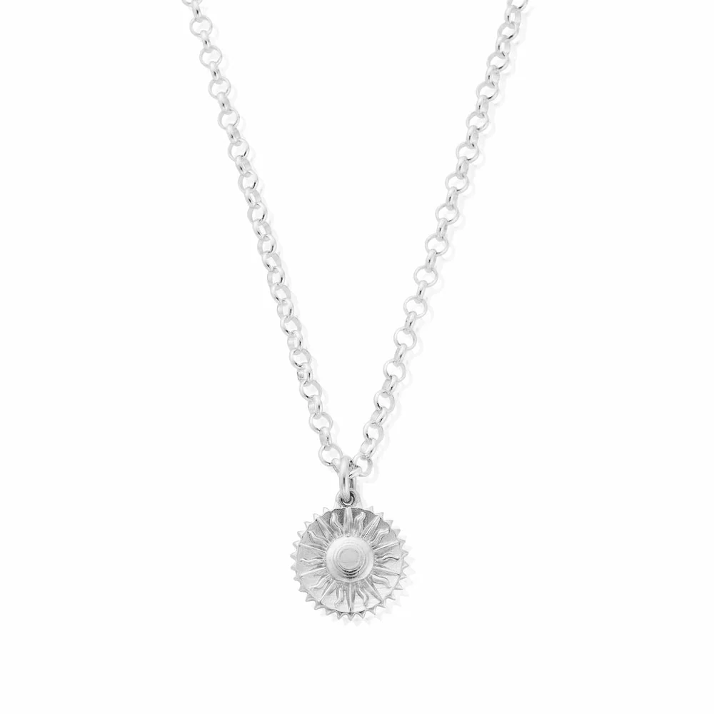 ChloBo Silver Belcher Chain Sun Necklace