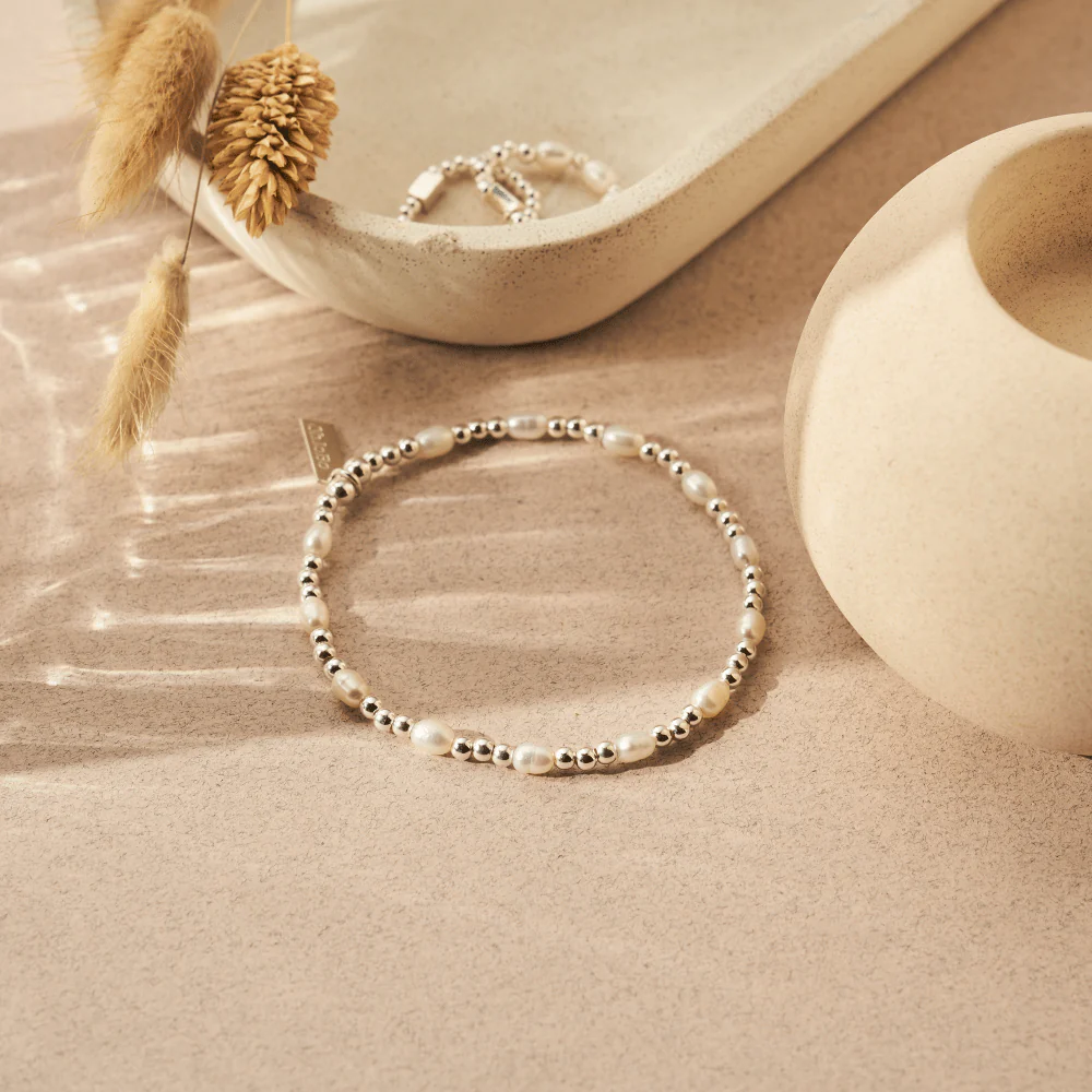 Chlobo Silver Cute Charm Pearl Bracelet - Image 2
