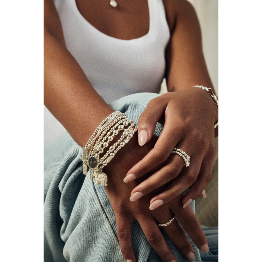 ChloBo Silver Feature Pearl Bracelet - Image 5