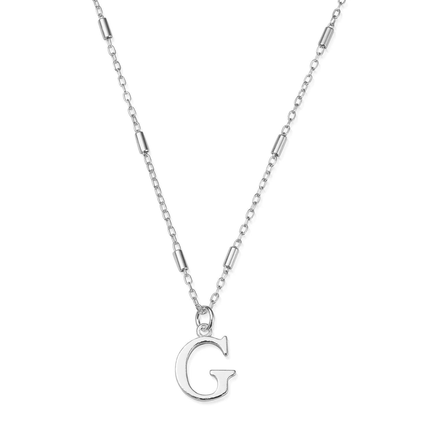 ChloBo Silver Initials A-Z Necklace - Image 13