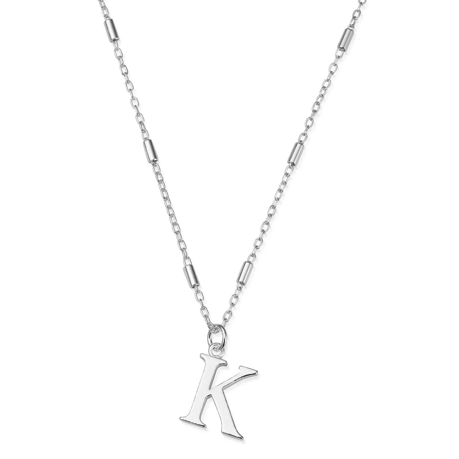 ChloBo Silver Initials A-Z Necklace - Image 17