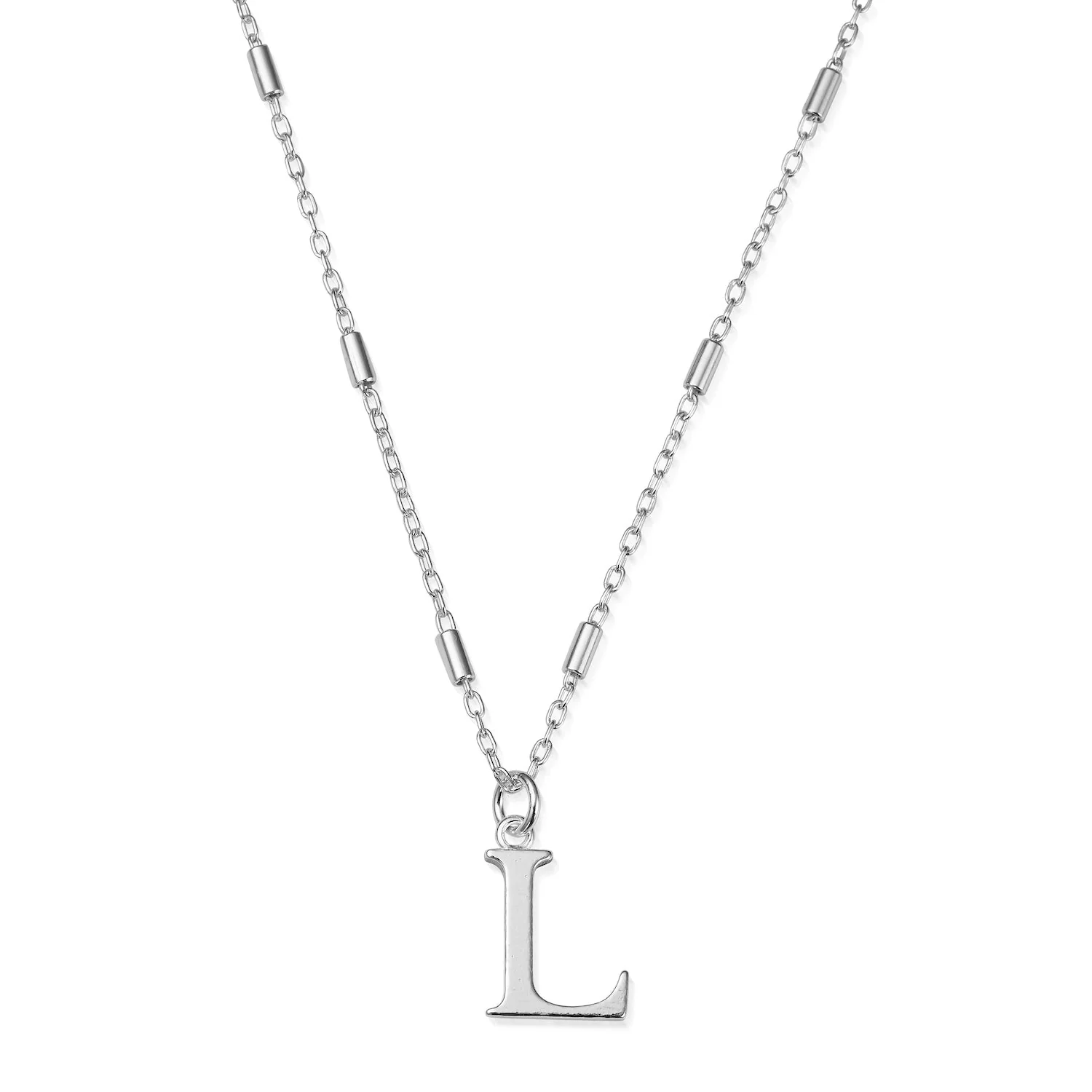 ChloBo Silver Initials A-Z Necklace - Image 18