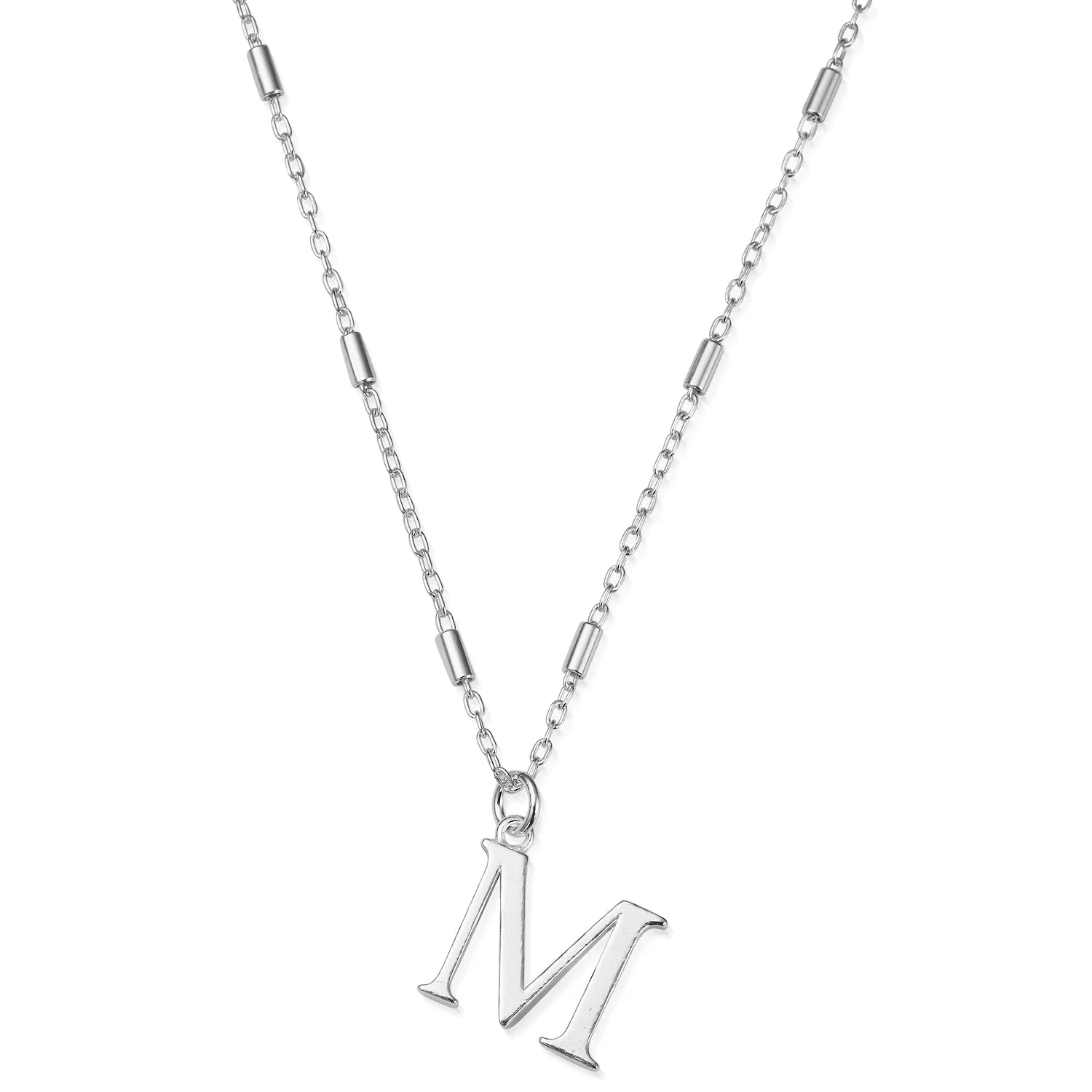 ChloBo Silver Initials A-Z Necklace - Image 19