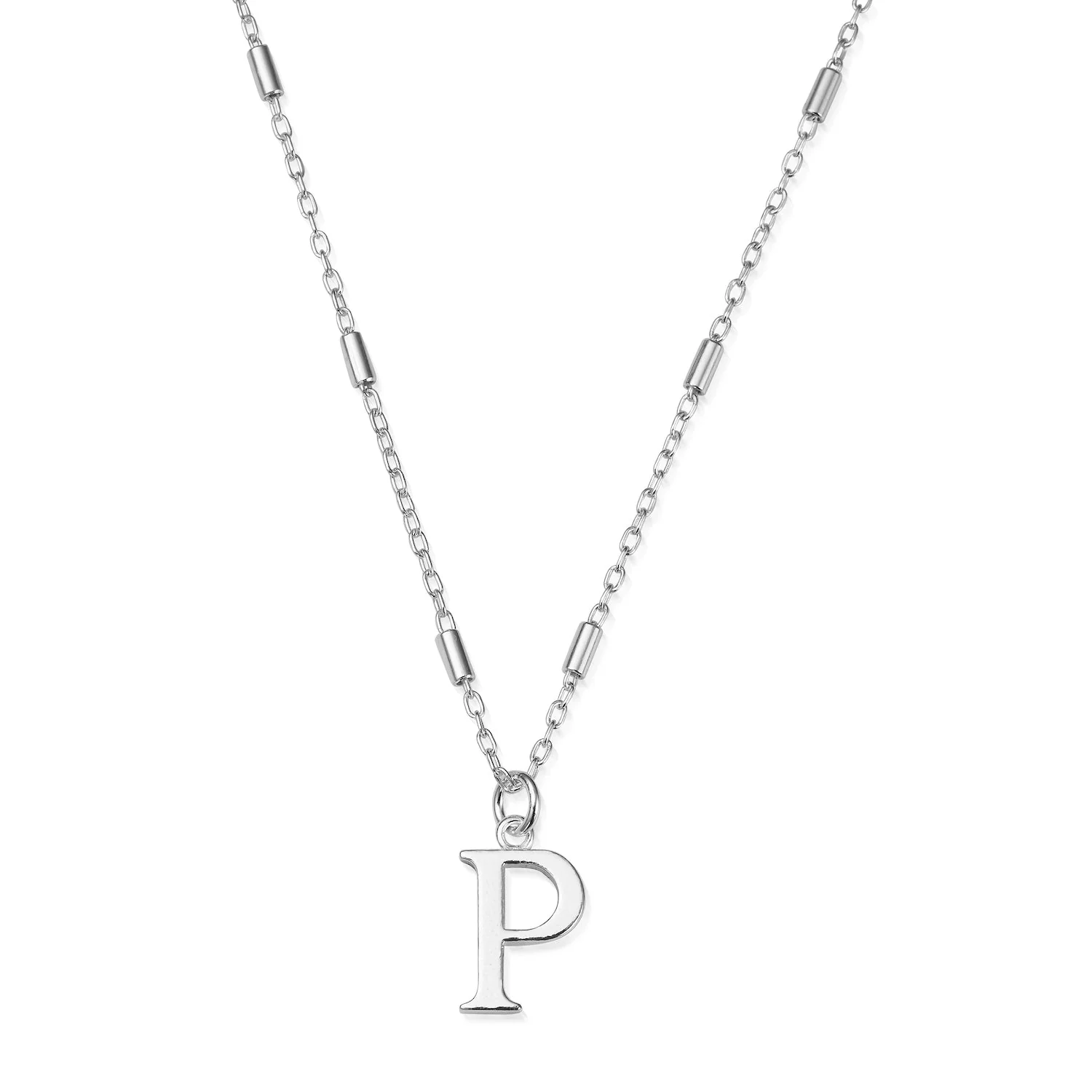 ChloBo Silver Initials A-Z Necklace - Image 22