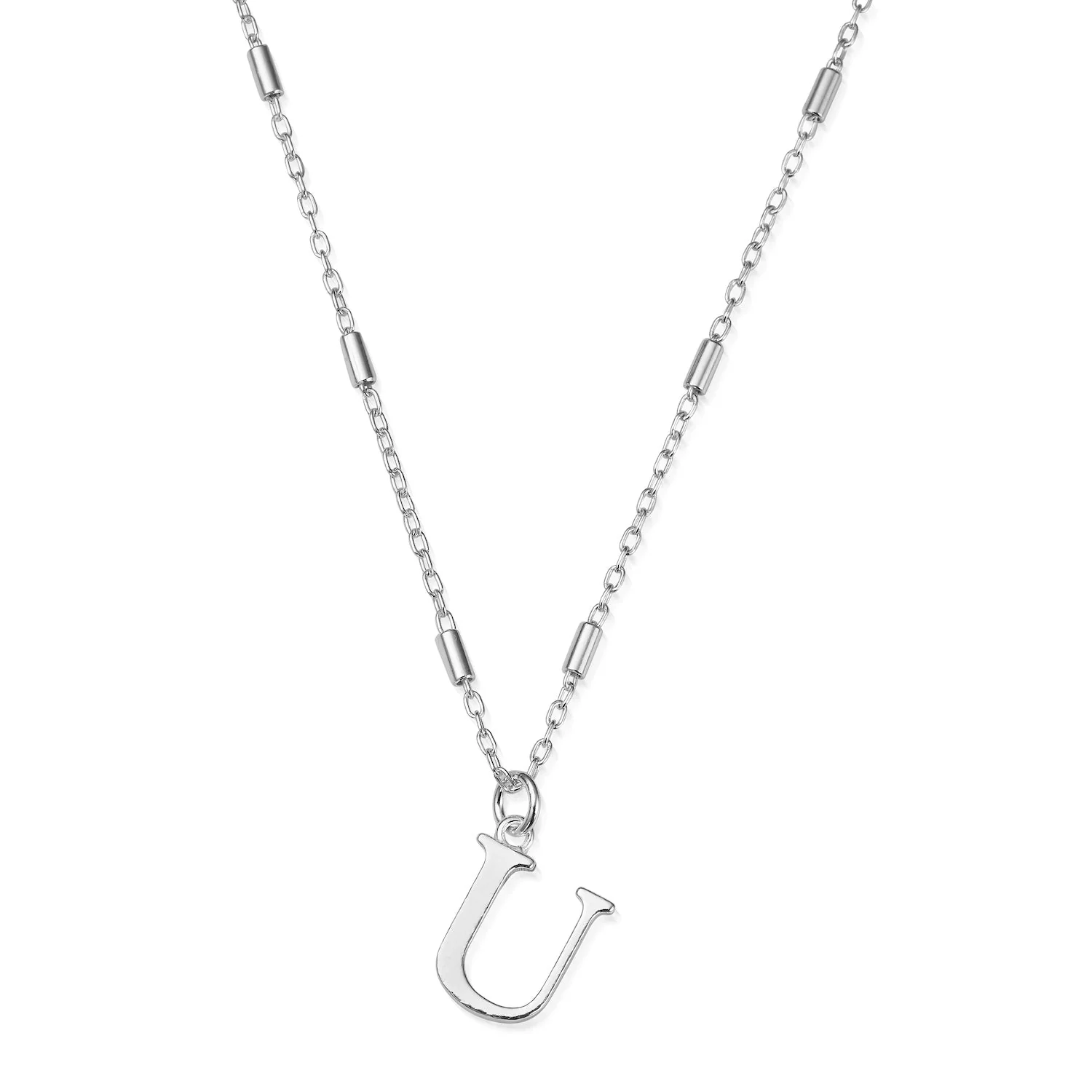 ChloBo Silver Initials A-Z Necklace - Image 27