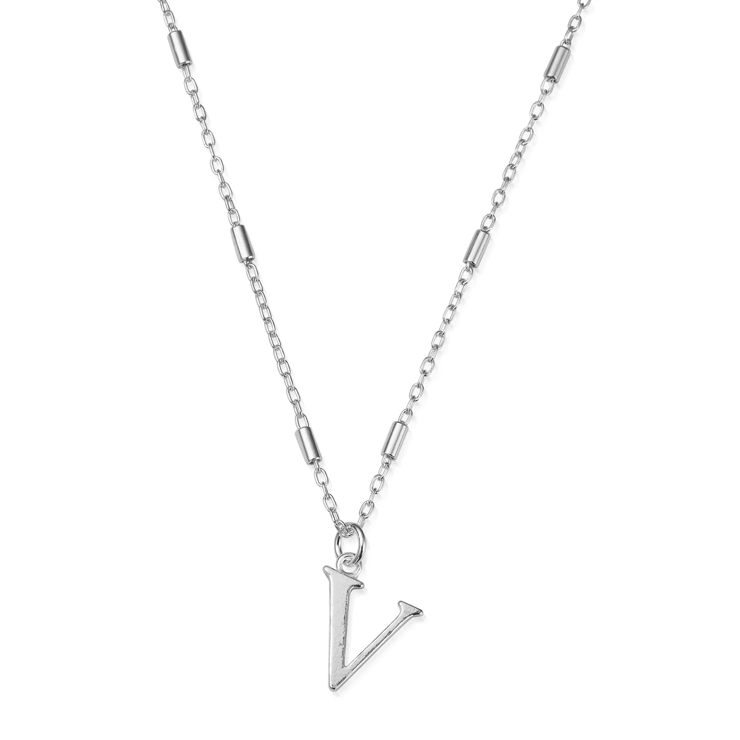 ChloBo Silver Initials A-Z Necklace - Image 28