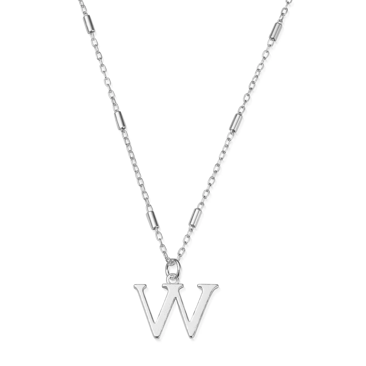 ChloBo Silver Initials A-Z Necklace - Image 29