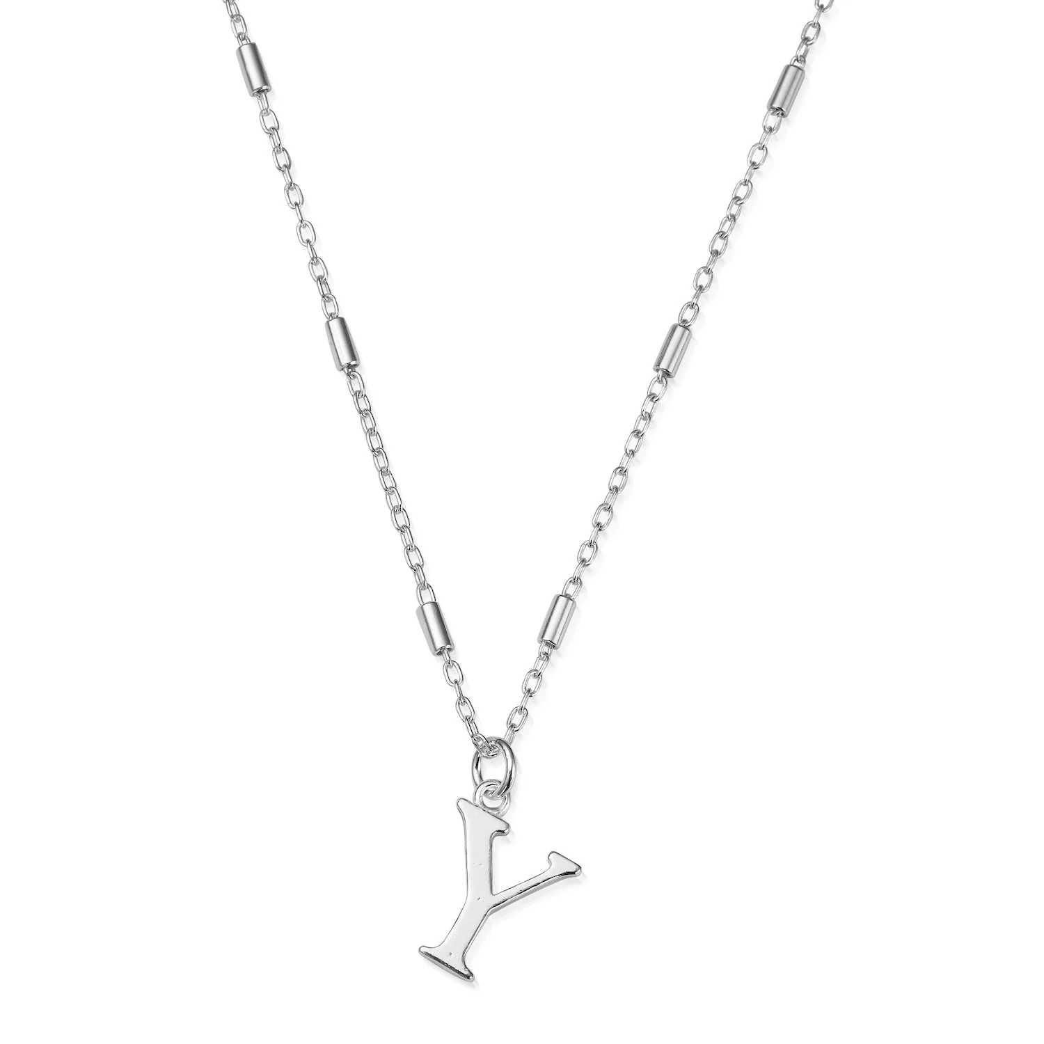 ChloBo Silver Initials A-Z Necklace - Image 31
