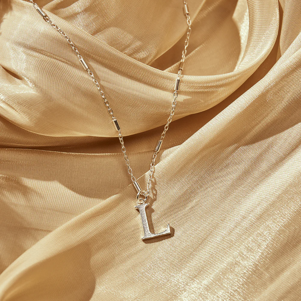 ChloBo Silver Initials A-Z Necklace - Image 4
