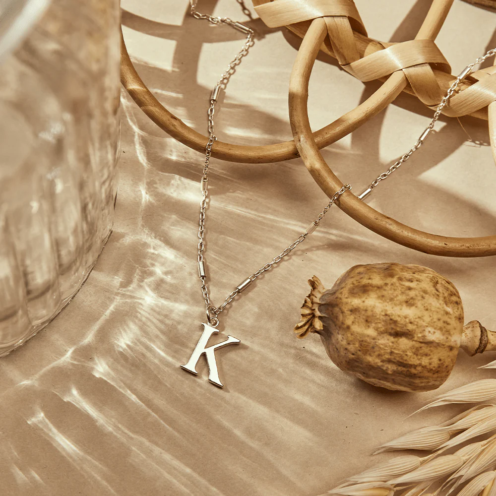 ChloBo Silver Initials A-Z Necklace - Image 6