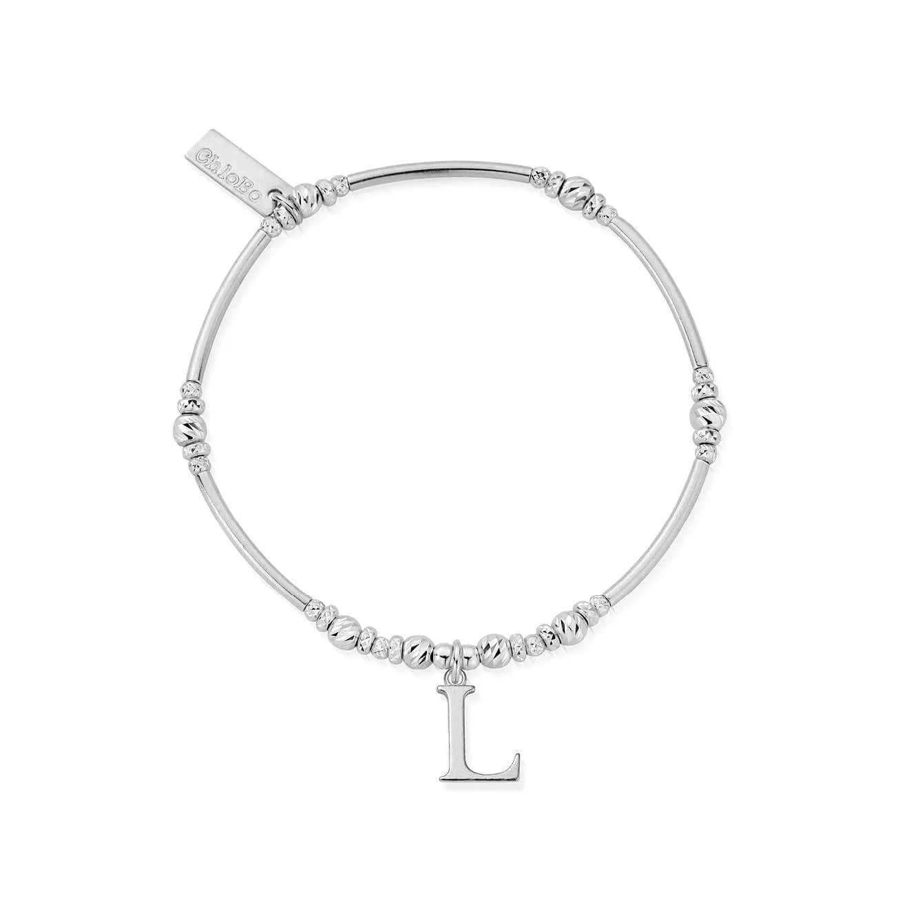 ChloBo Silver Initials A-Z Bracelet - Image 19