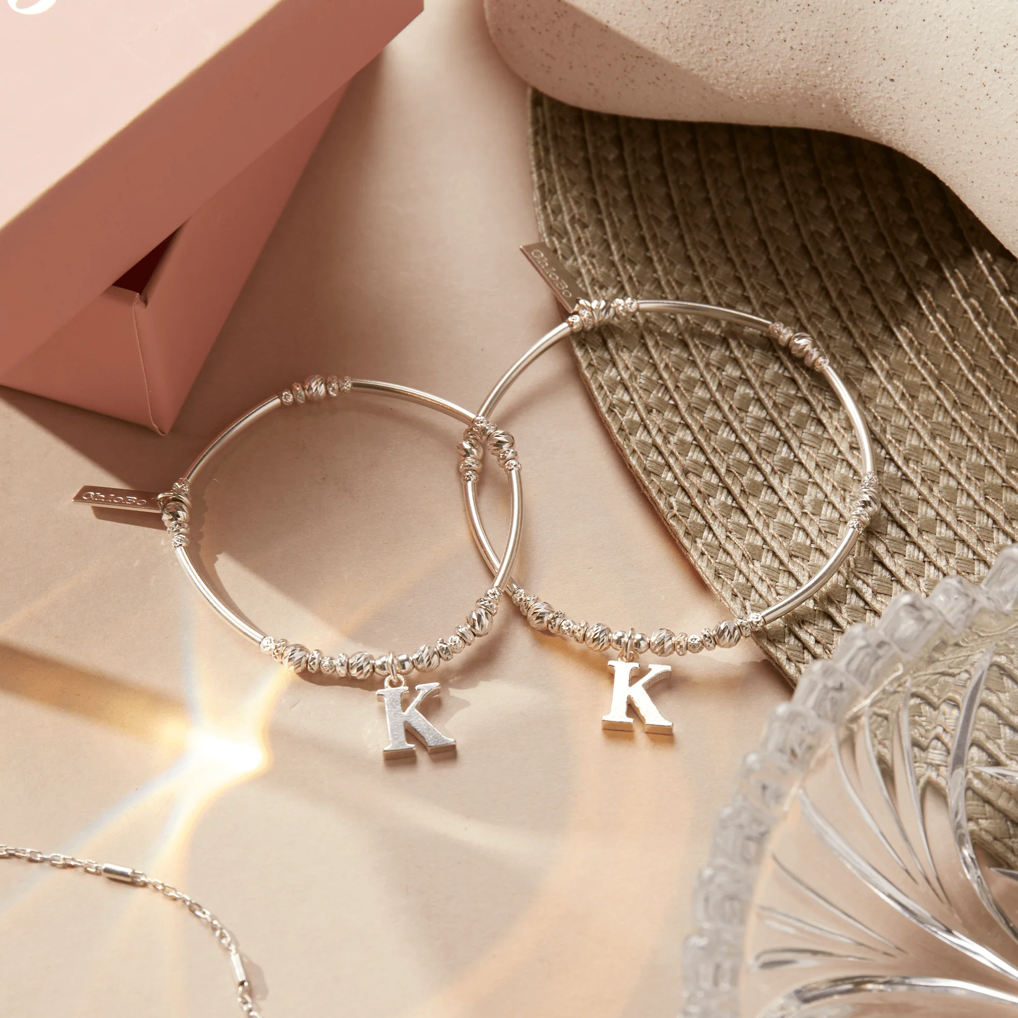 ChloBo Silver Initials A-Z Bracelet - Image 2
