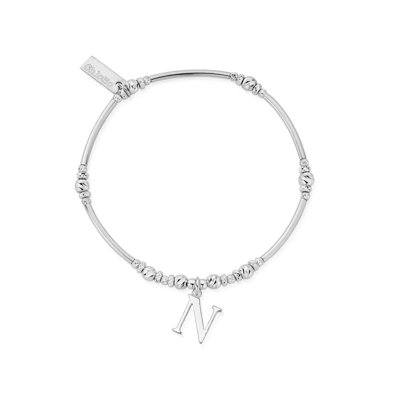 ChloBo Silver Initials A-Z Bracelet - Image 21