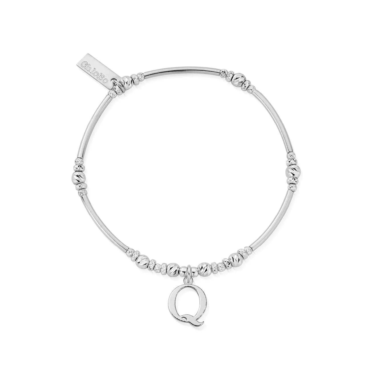 ChloBo Silver Initials A-Z Bracelet - Image 24