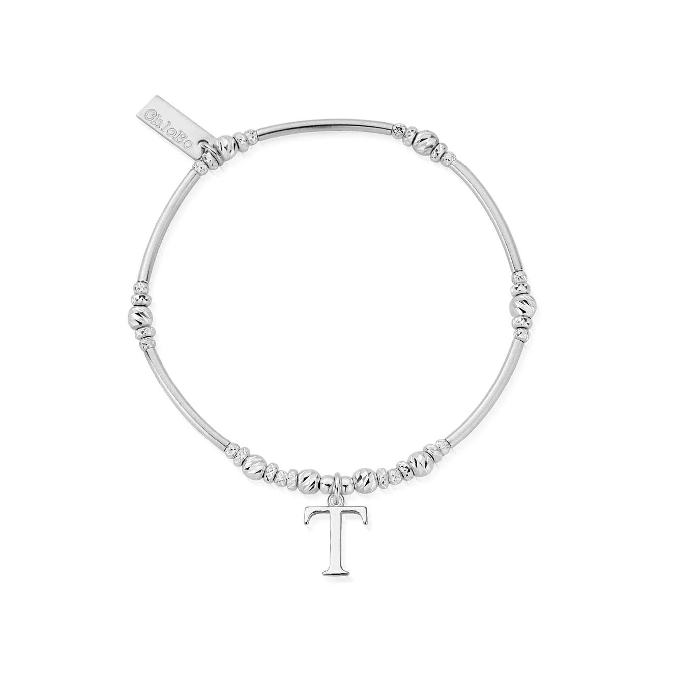 ChloBo Silver Initials A-Z Bracelet - Image 27
