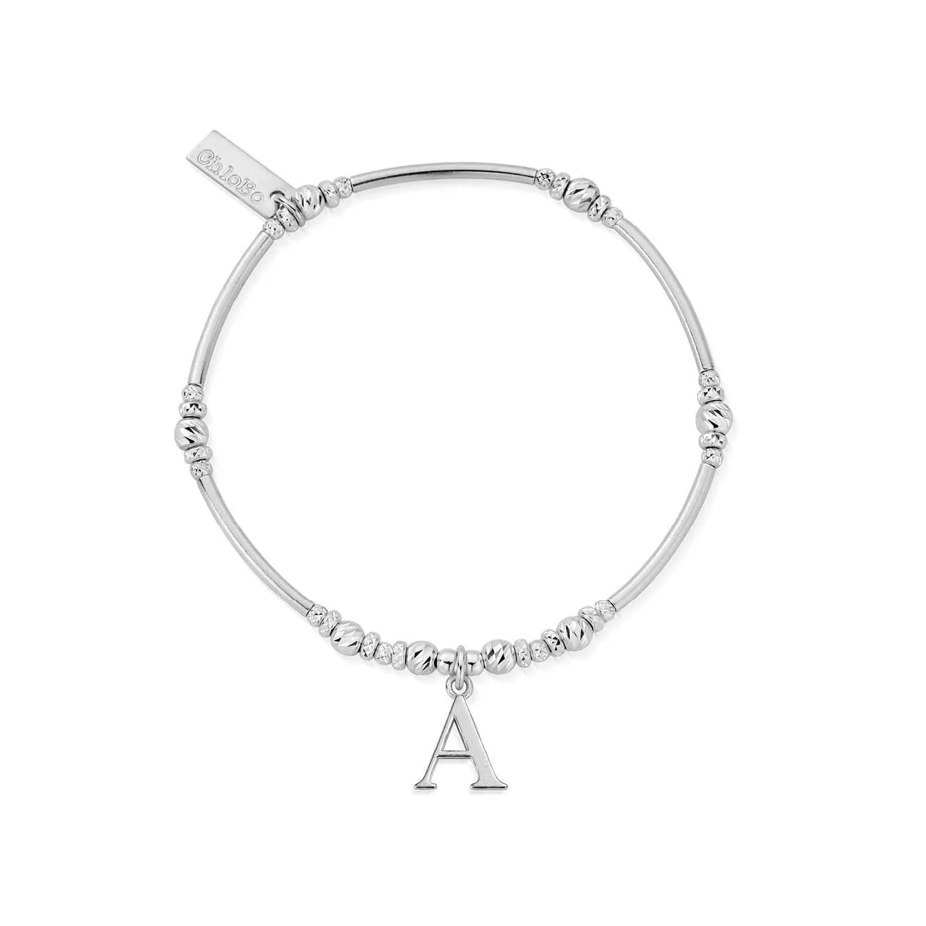 ChloBo Silver Initials A-Z Bracelet - Image 8