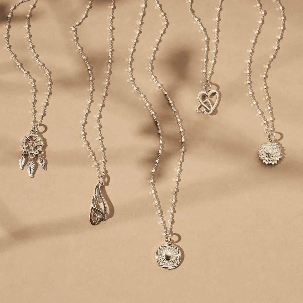 Chlobo Silver Interlocking Love Heart Necklace - Image 4