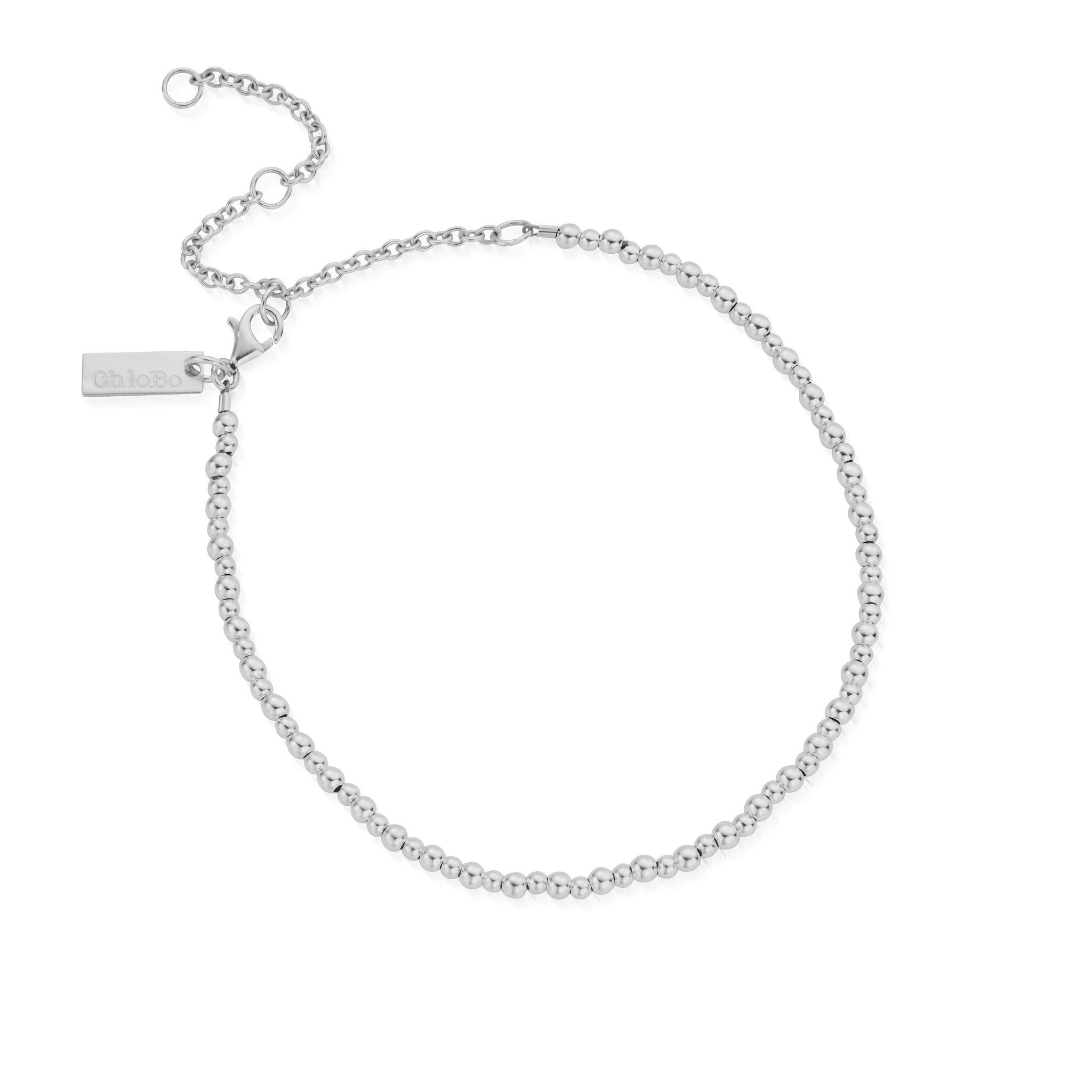 ChloBo Silver Mini Cute Anklet
