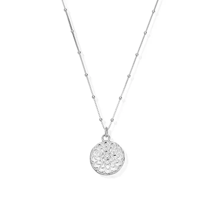 ChloBo Silver Moon Flower Necklace