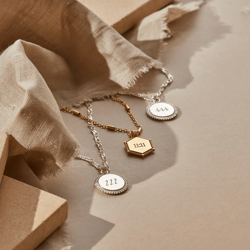 ChloBo Silver Personalised Moon Coin Necklace - Image 3