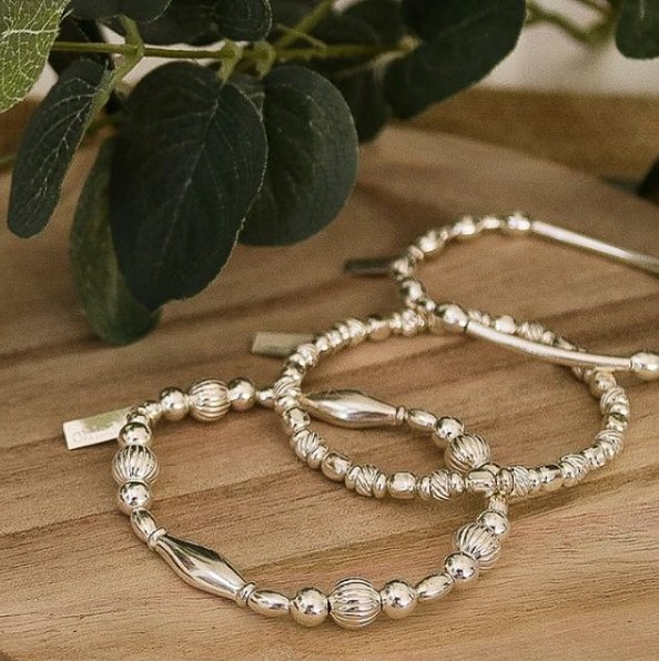 ChloBo Silver Twisted Cube Filler Bracelet - Image 2