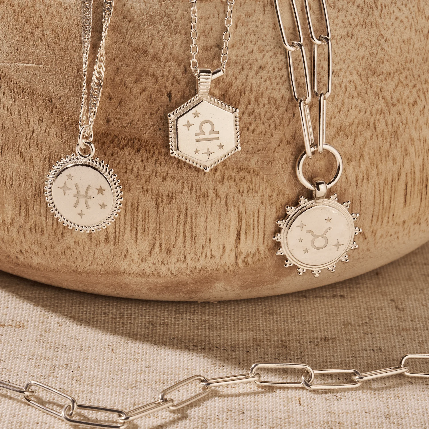ChloBo Silver Zodiac Moon Coin Necklace - Image 5