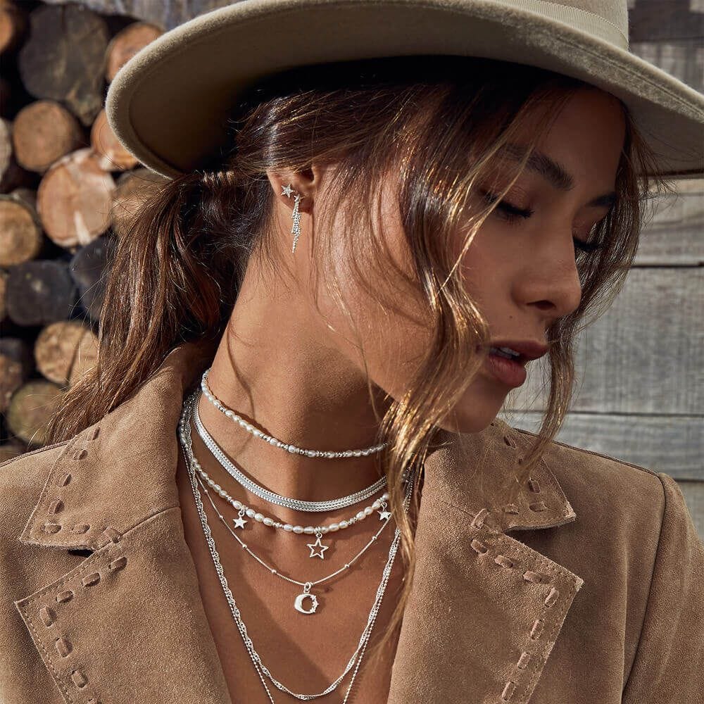 ChloBo Silver and Pearl Choker Necklace - Image 3