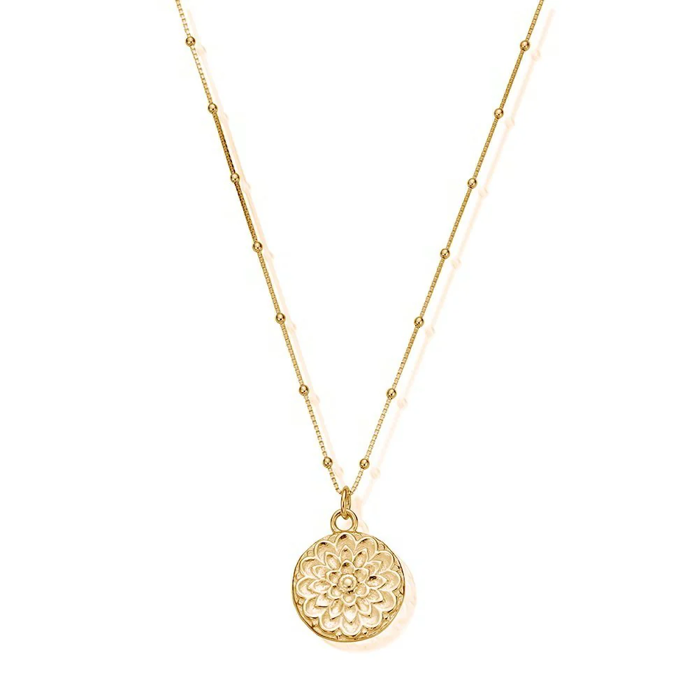 ChloBo Gold Moon Flower Necklace