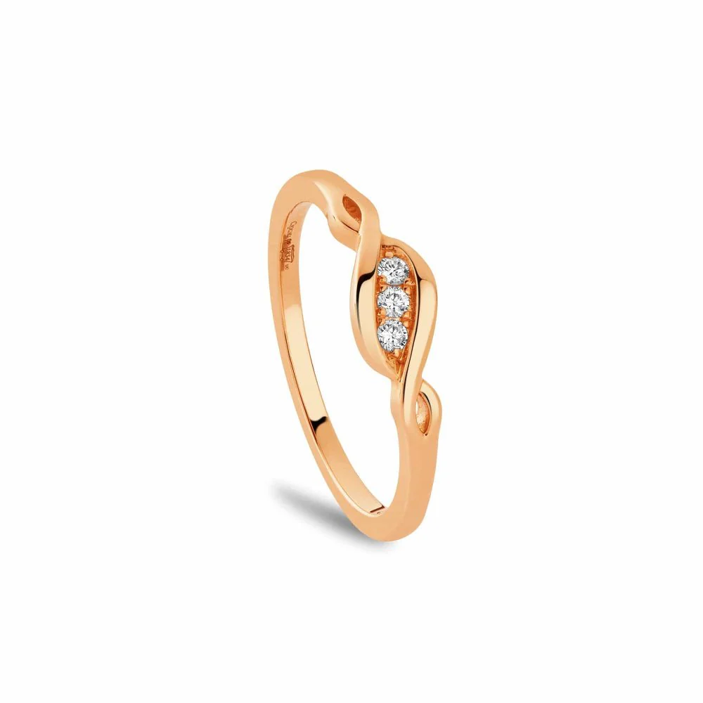 Clogau 1854 Past Present Future Diamond Ring