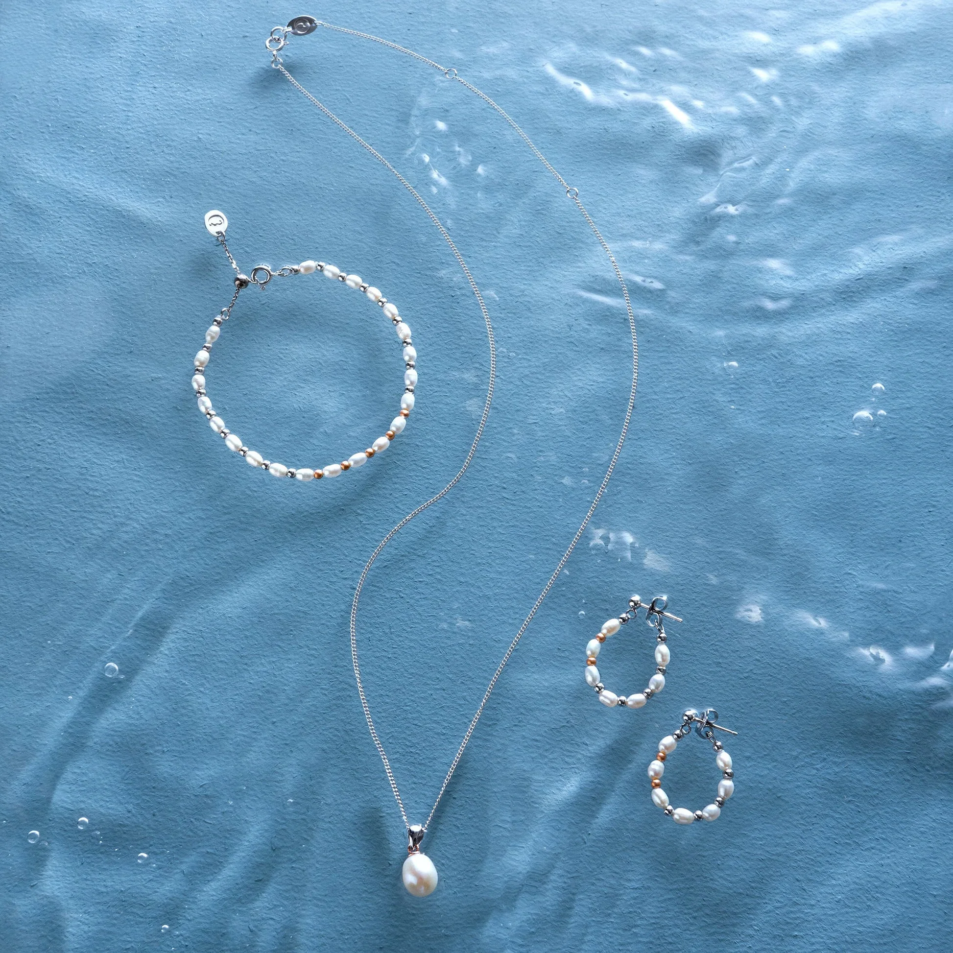 Clogau Welsh Beachcomber Silver and Pearl Bracelet - Image 3