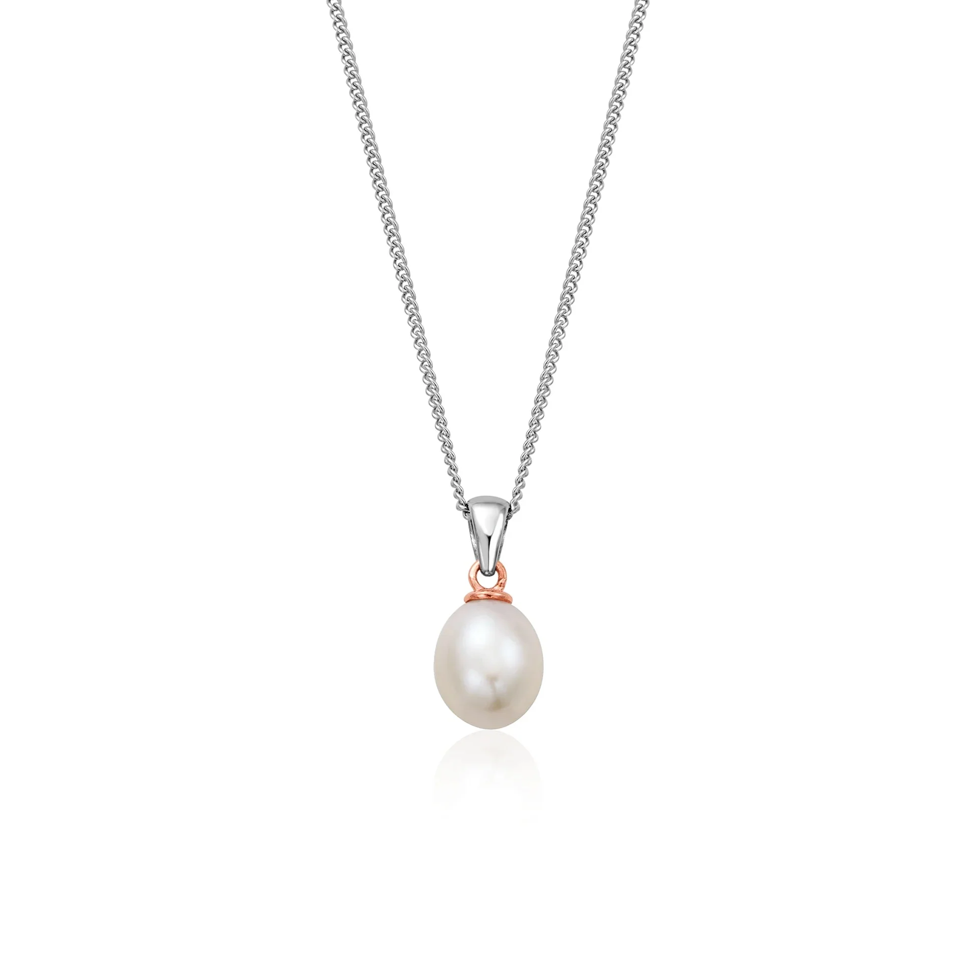 Clogau Welsh Beachcomber Pearl Pendant Necklace