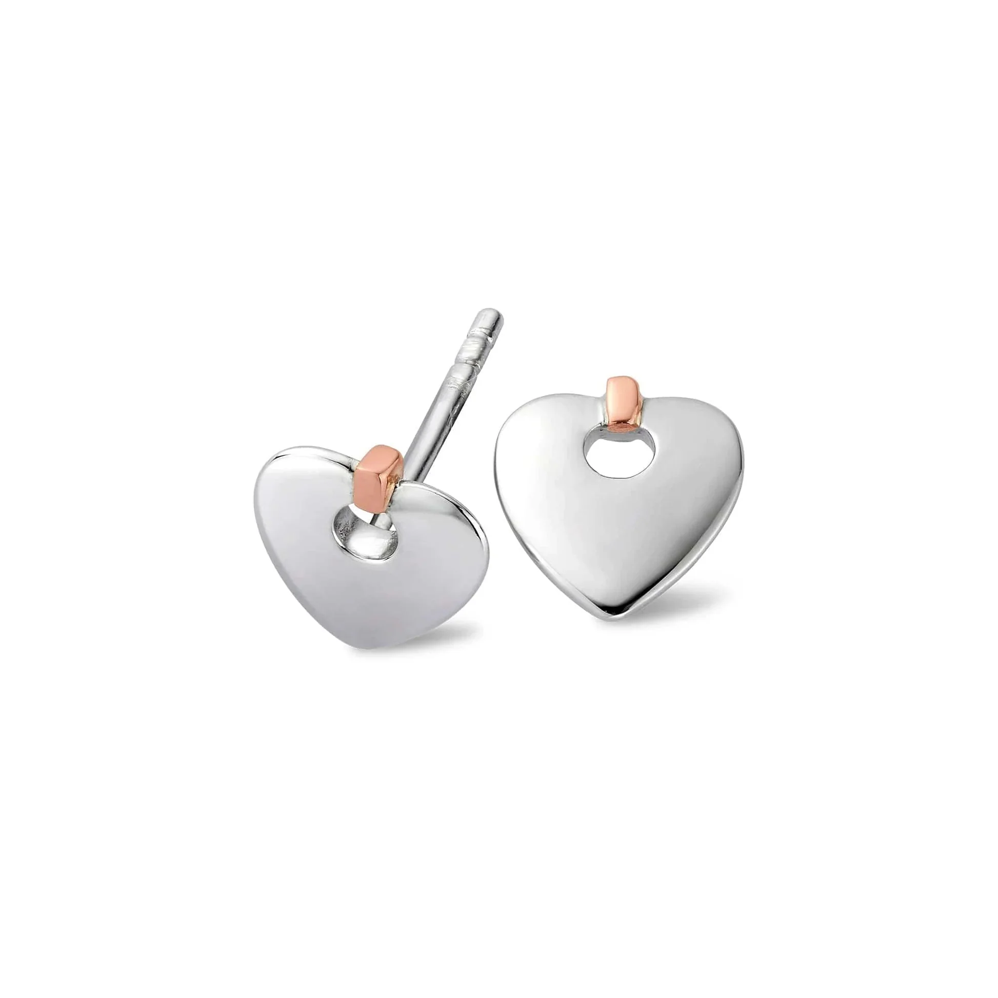 Clogau Cariad Heart Stud Earrings