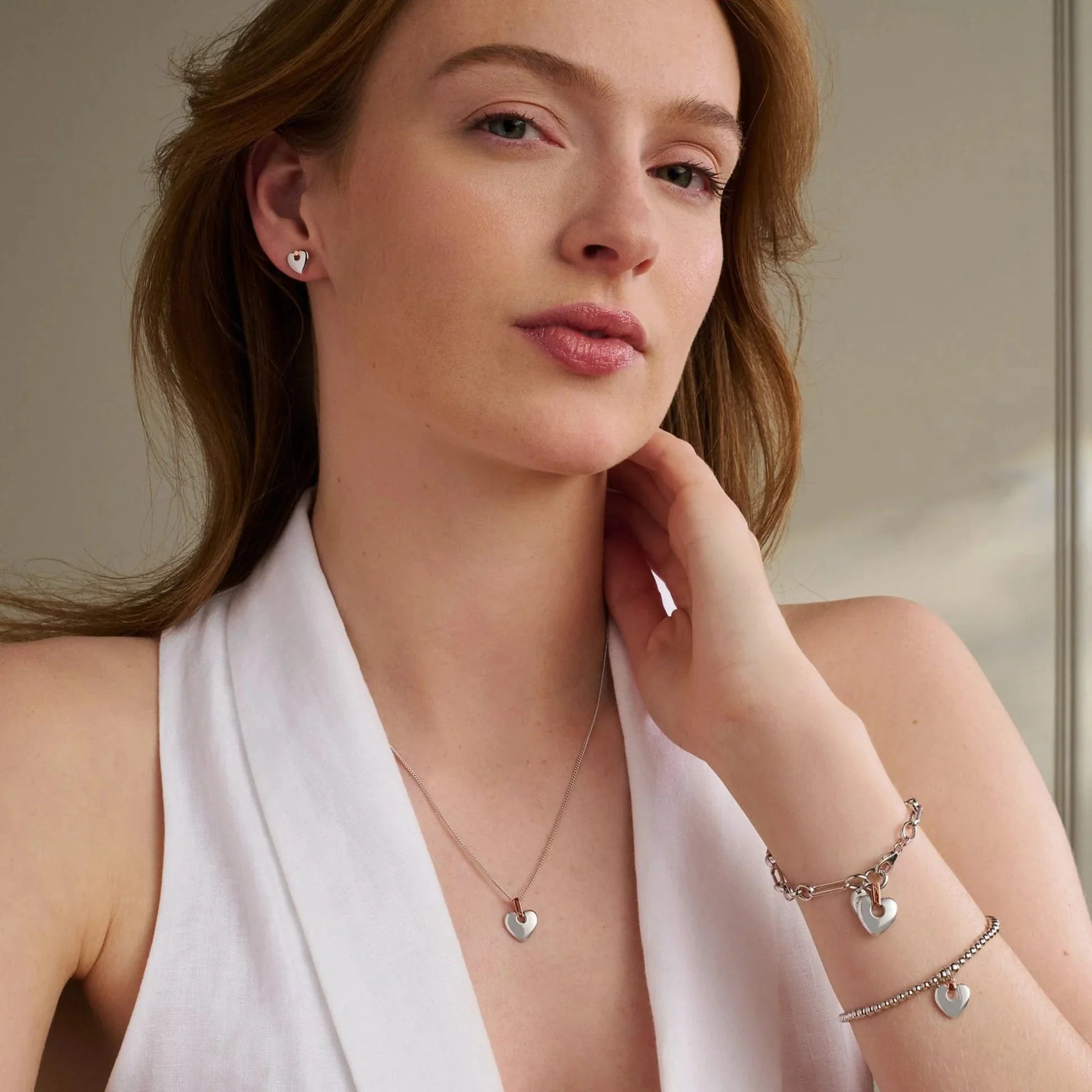Clogau Cariad Heart Stud Earrings - Image 2
