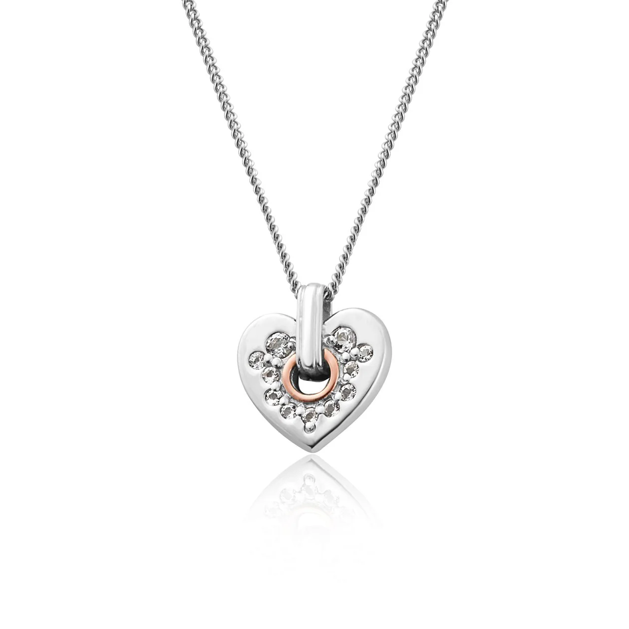 Clogau Cariad Sparkle Small Heart Pendant