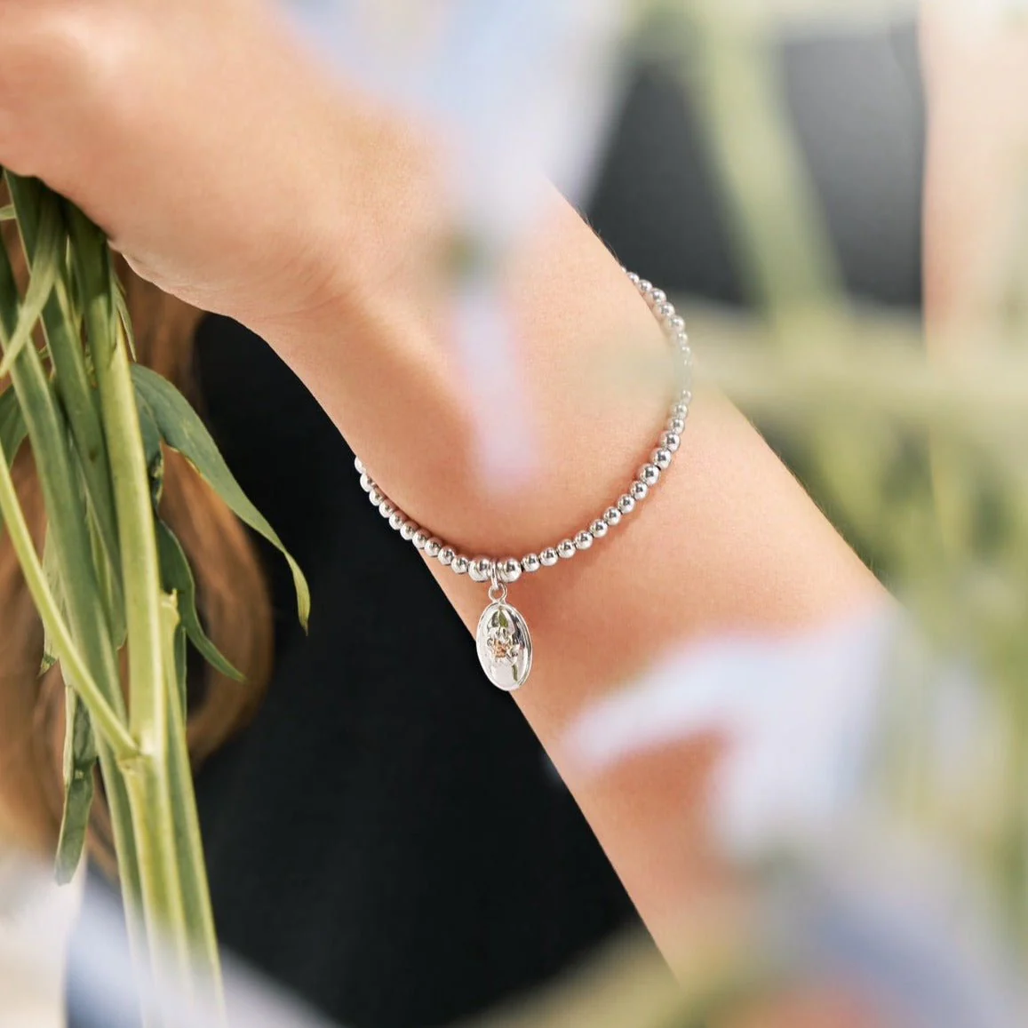 Clogau Forget Me Not Affinity Beaded Bracelet - Image 2