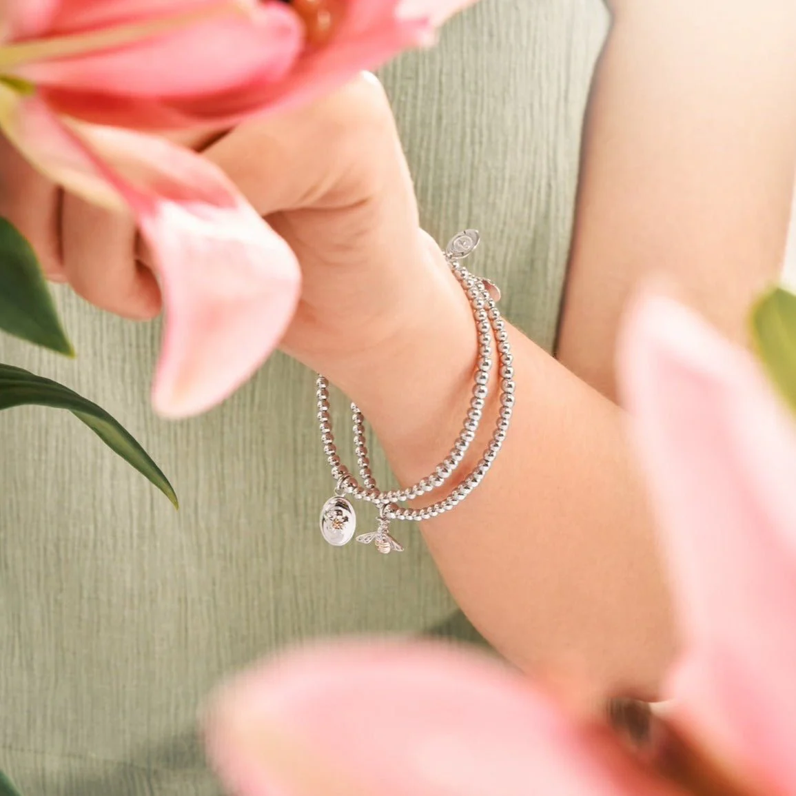 Clogau Forget Me Not Affinity Beaded Bracelet - Image 4