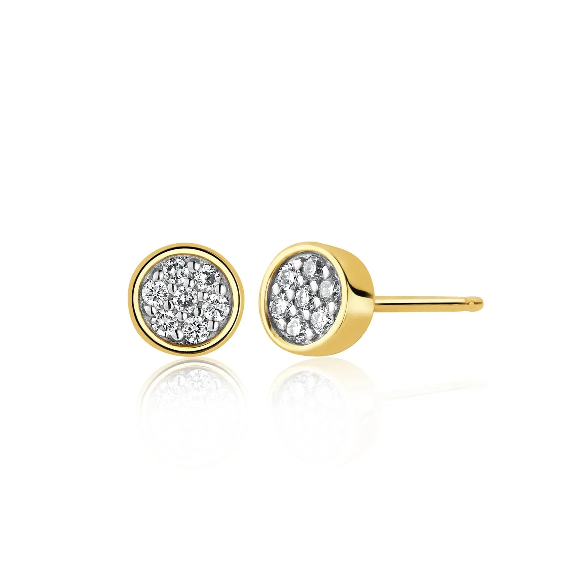 Clogau 18ct Solid Gold Celebration Stud Earrings