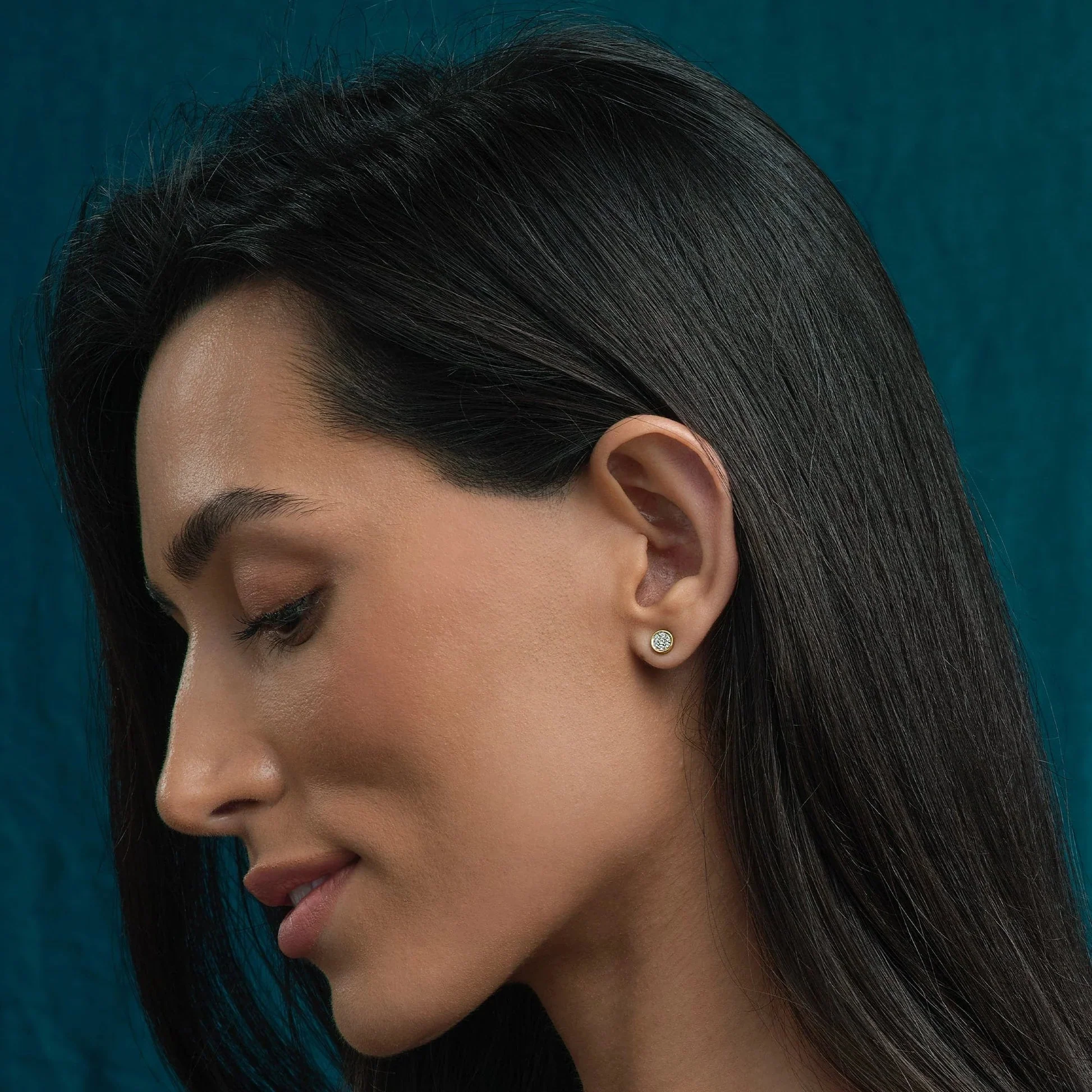 Clogau 18ct Solid Gold Celebration Stud Earrings - Image 2