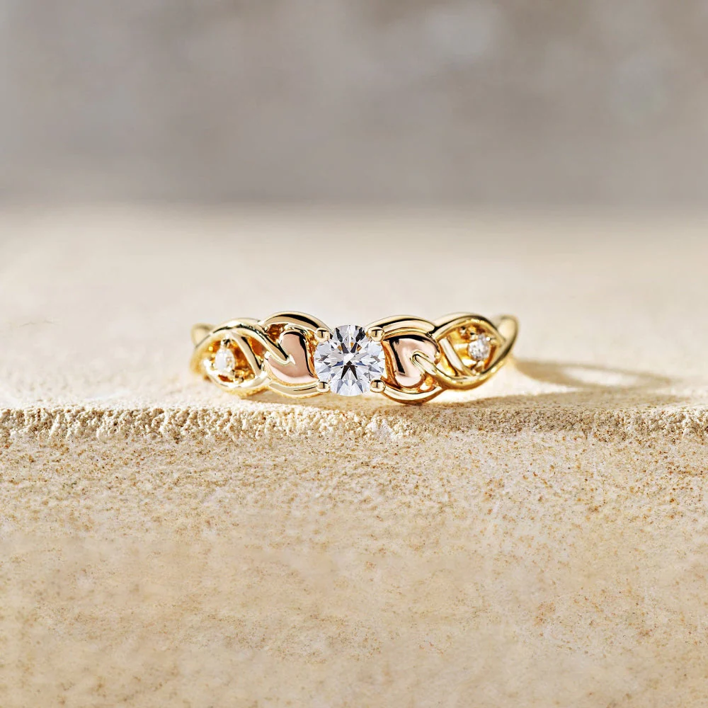 Clogau Gold Promises 18 CT Fairtrade 0.3 CT Lab-Grown Engagement Ring - Image 3