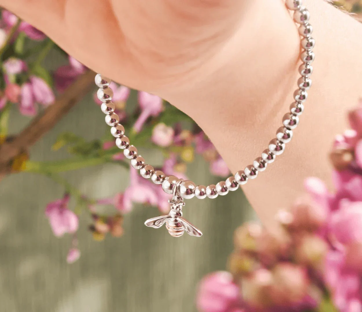 Clogau Affinity Honey Bee Beaded Bracelet - Image 4