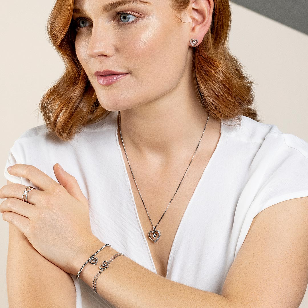 Clogau Kiss Silver Stud Earrings - Image 3
