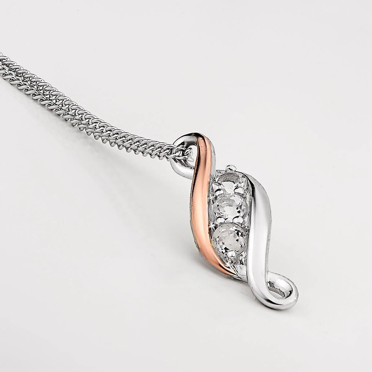 Clogau Past Present Future Silver Necklace - Image 2