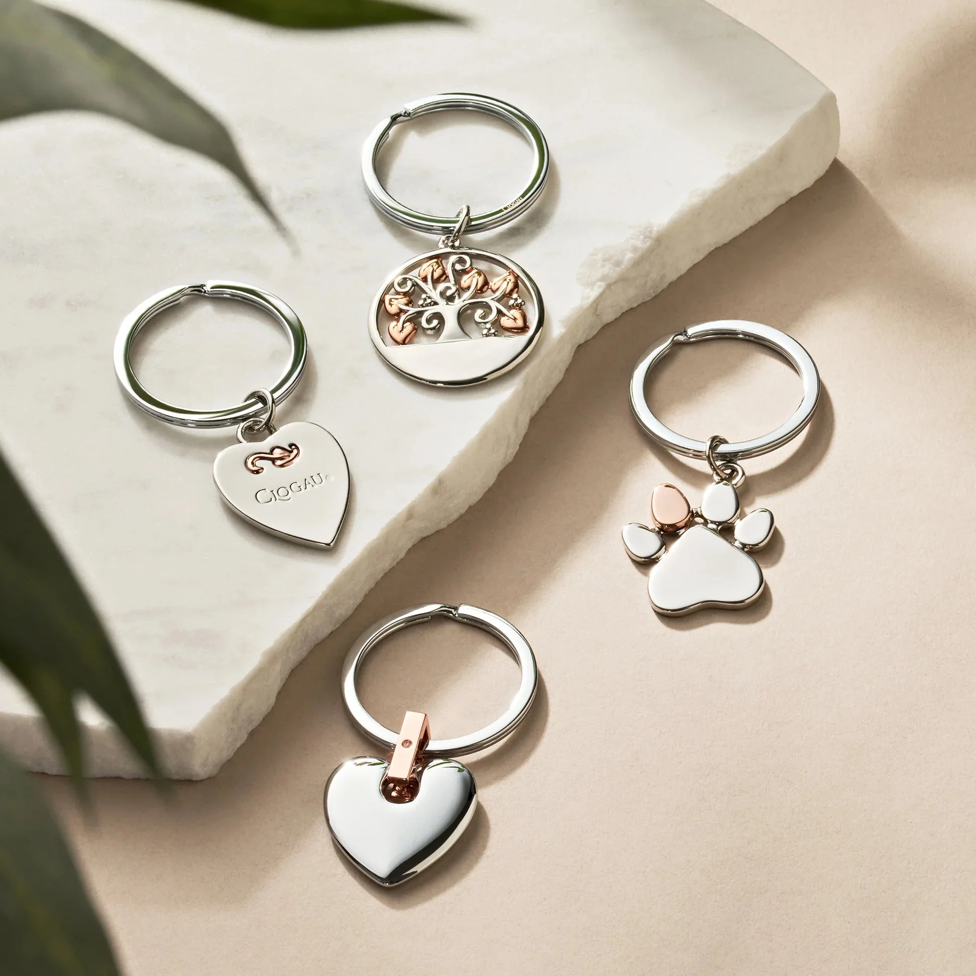 Clogau Paw Prints Keyring - Image 2