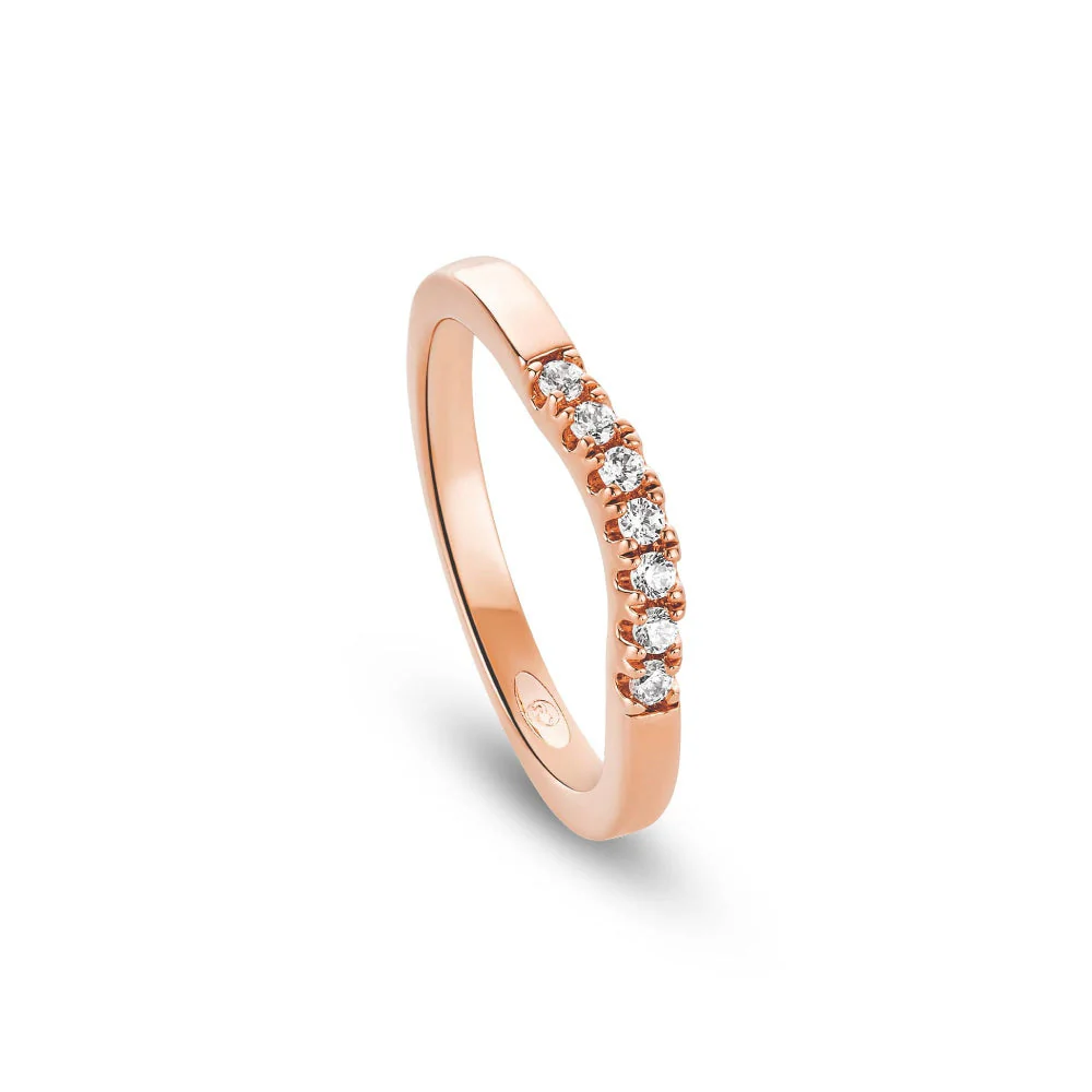 Clogau Rose Gold 9ct Past Present Future&reg; Wedding Ring