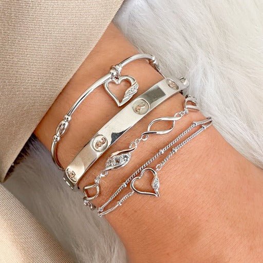 Clogau Silver Tree of Life Insignia Bangle - Image 2