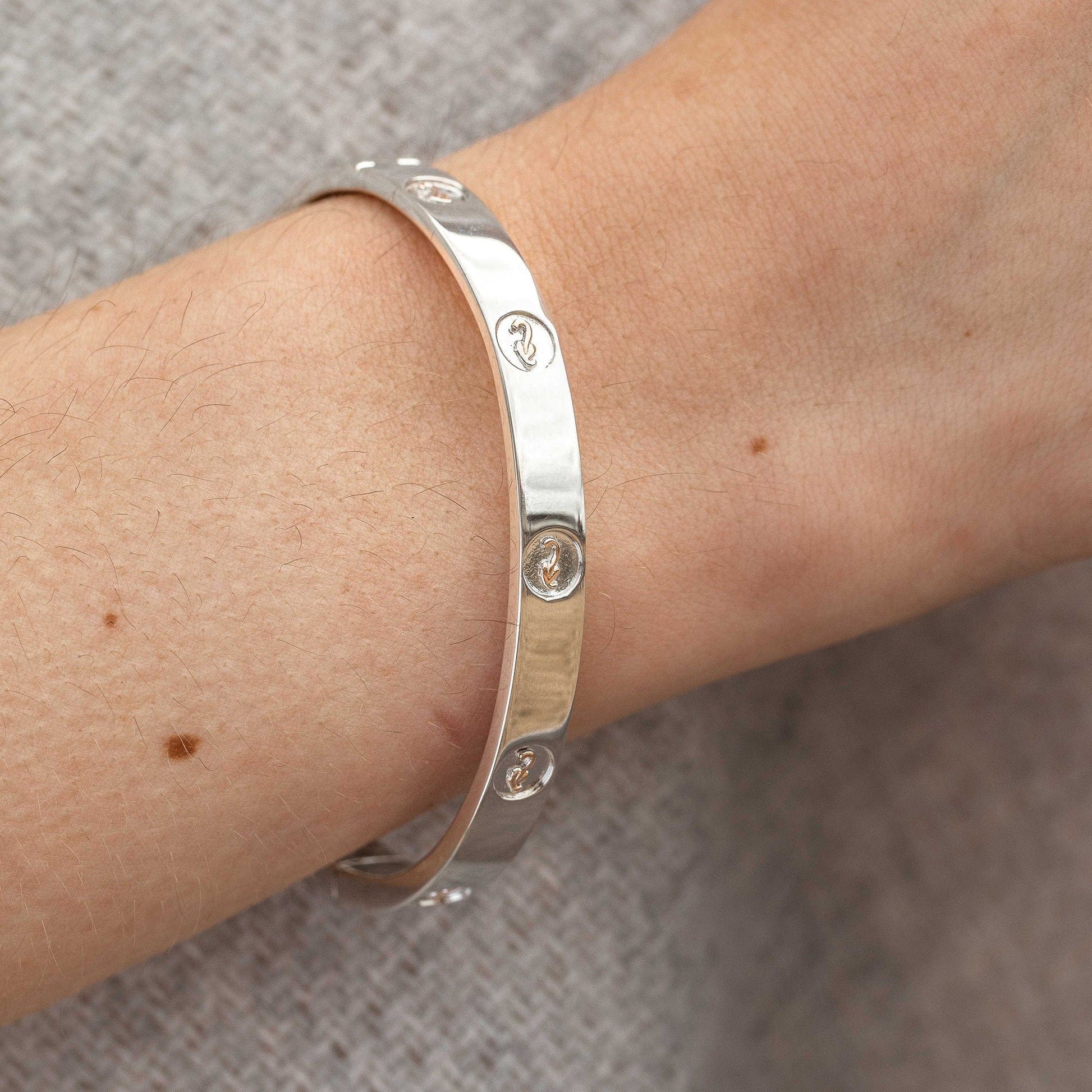 Clogau Silver Tree of Life Insignia Bangle - Image 4