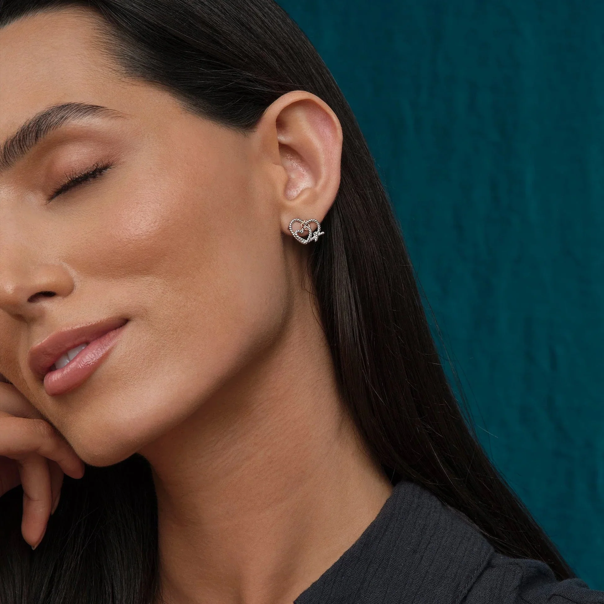 Clogau Silver Bound Forever Stud Earrings - Image 2