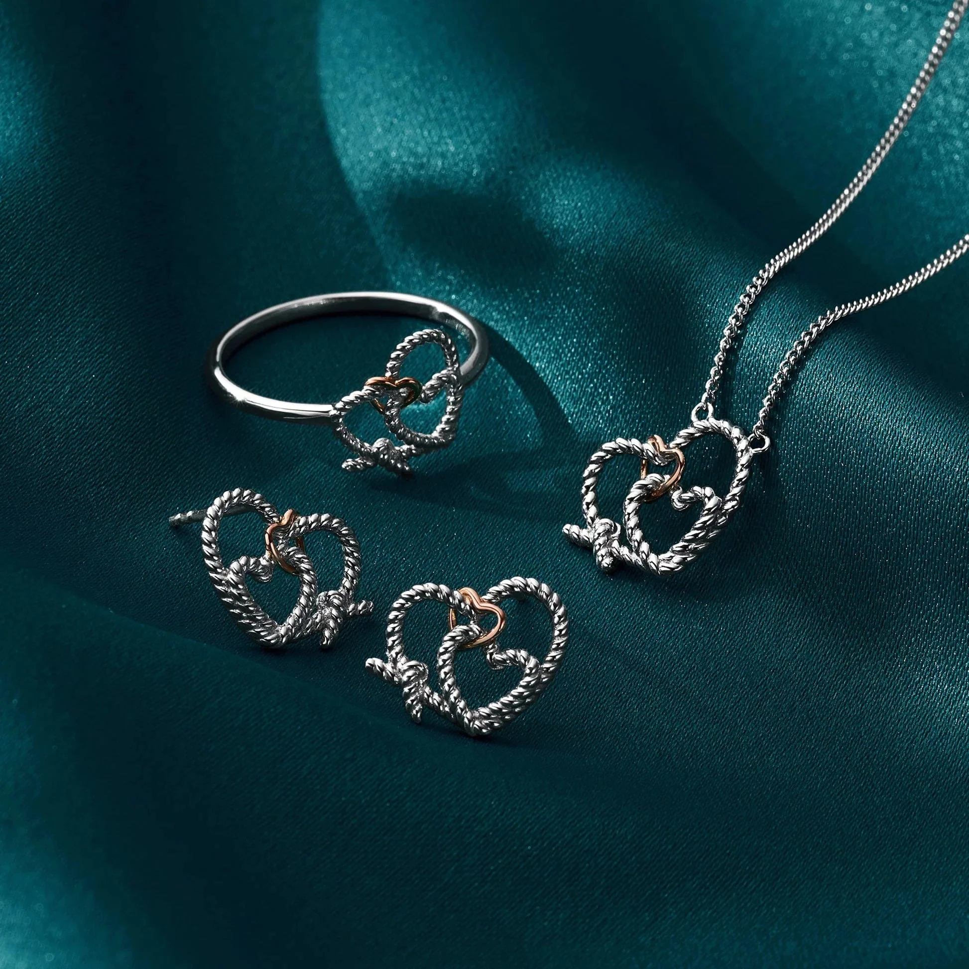 Clogau Silver Bound Forever Stud Earrings - Image 4